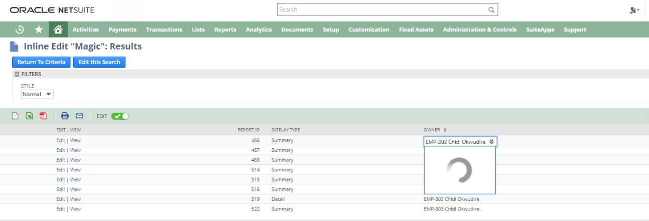 Inline Edit List Field Issue