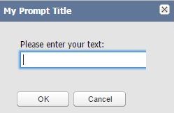 Ext JS Input Dialog