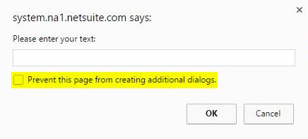JS Prompt Dialog