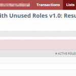 saved search to detect unused roles