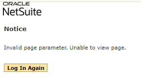Invalid page parameter. Unable to view page error after upgrading to 2024.2